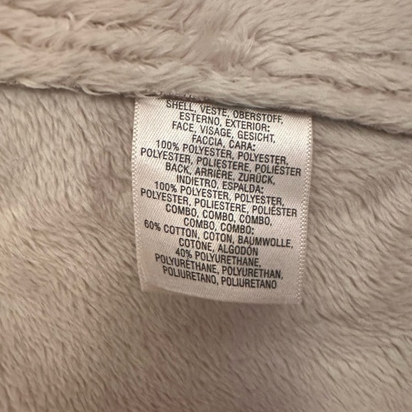 Anthropologie Hooded Poncho, One Size, Blue/Cream, Reversible - Picture 7 of 8